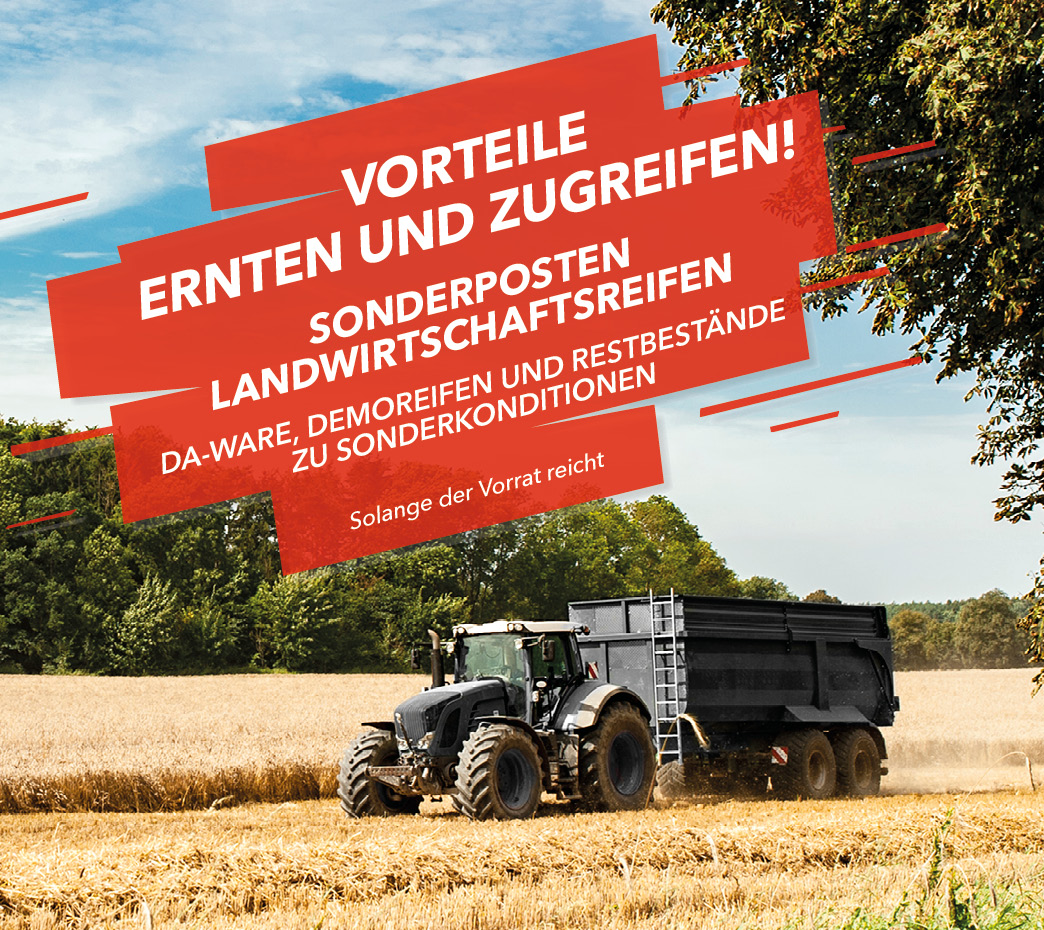 Sonderposten Landwirtschaftsreifen